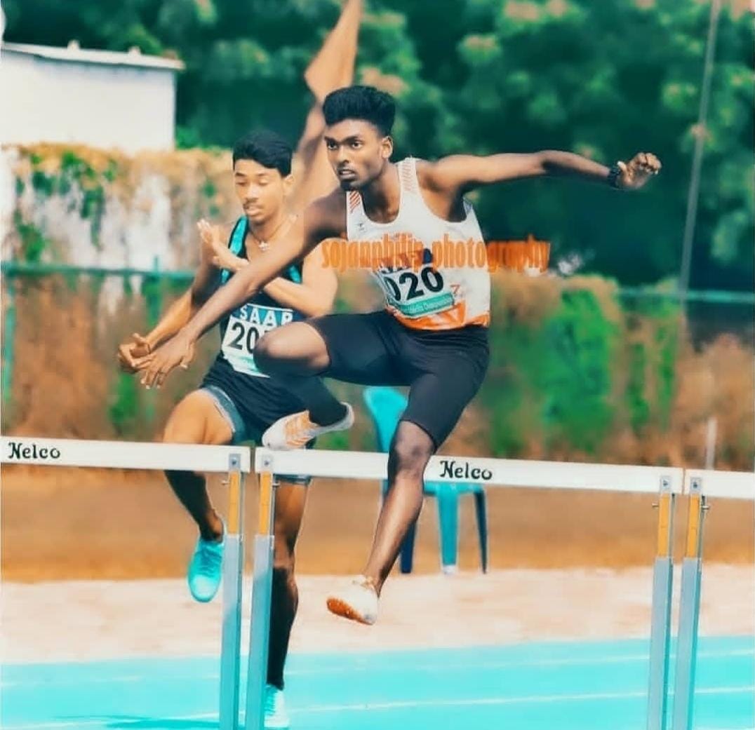 Akhil Babu – 400H Gold Medalist
