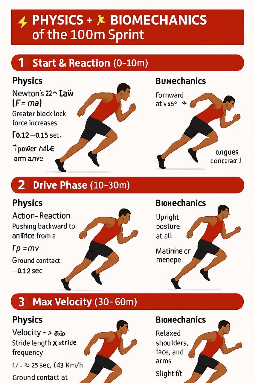 The Science of the 100m Sprint – Explained by Coach Dr. C Ajithkumar