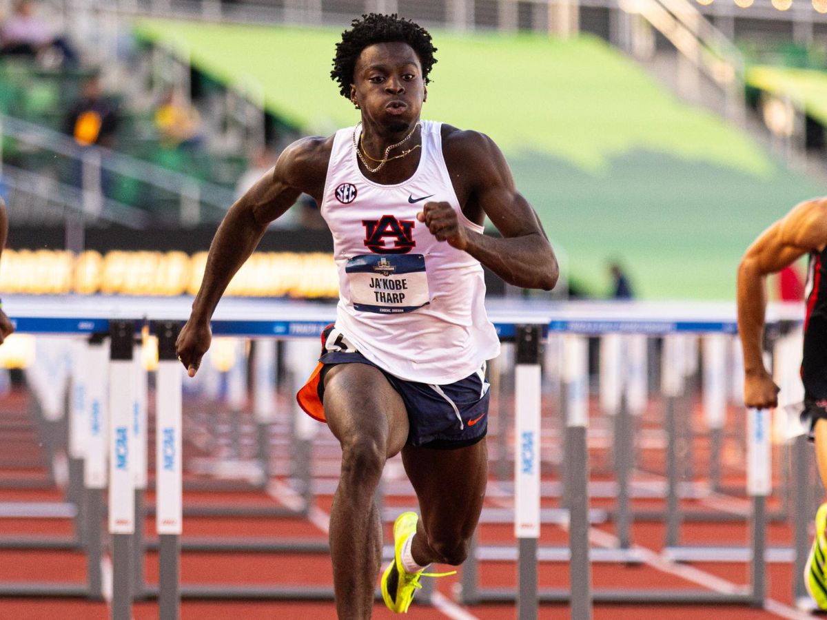 JaKobe Tharp Shatters World Record in Mens 110m Hurdles with Historic 12.75 Seconds